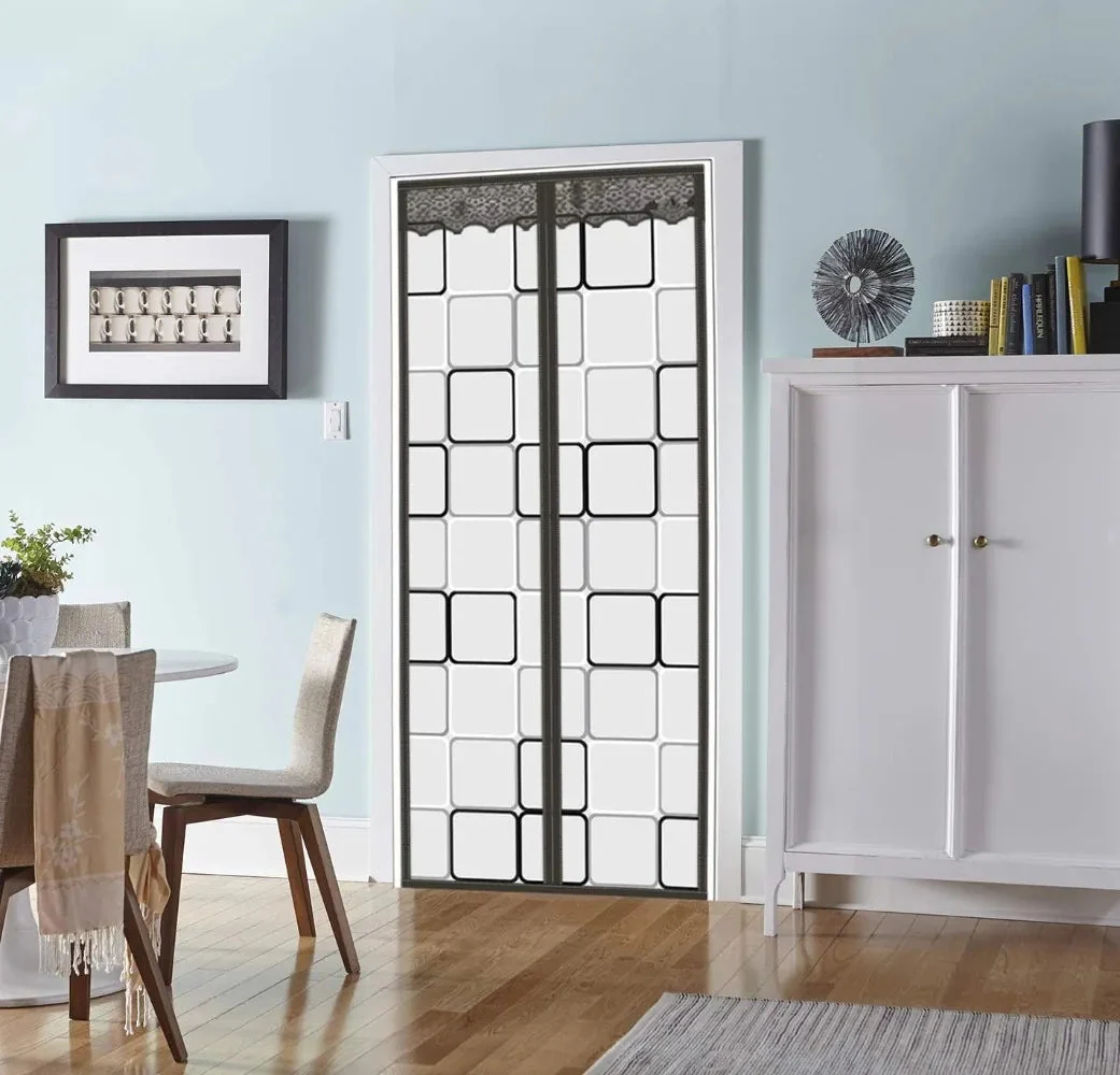 Thermal Door Curtain | Automatic Magnetic Closure | Multilayer Insulated Polyester | Energy Efficient