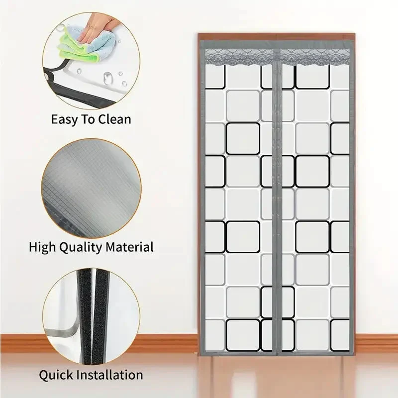 Thermal Door Curtain | Automatic Magnetic Closure | Multilayer Insulated Polyester | Energy Efficient - Image 6