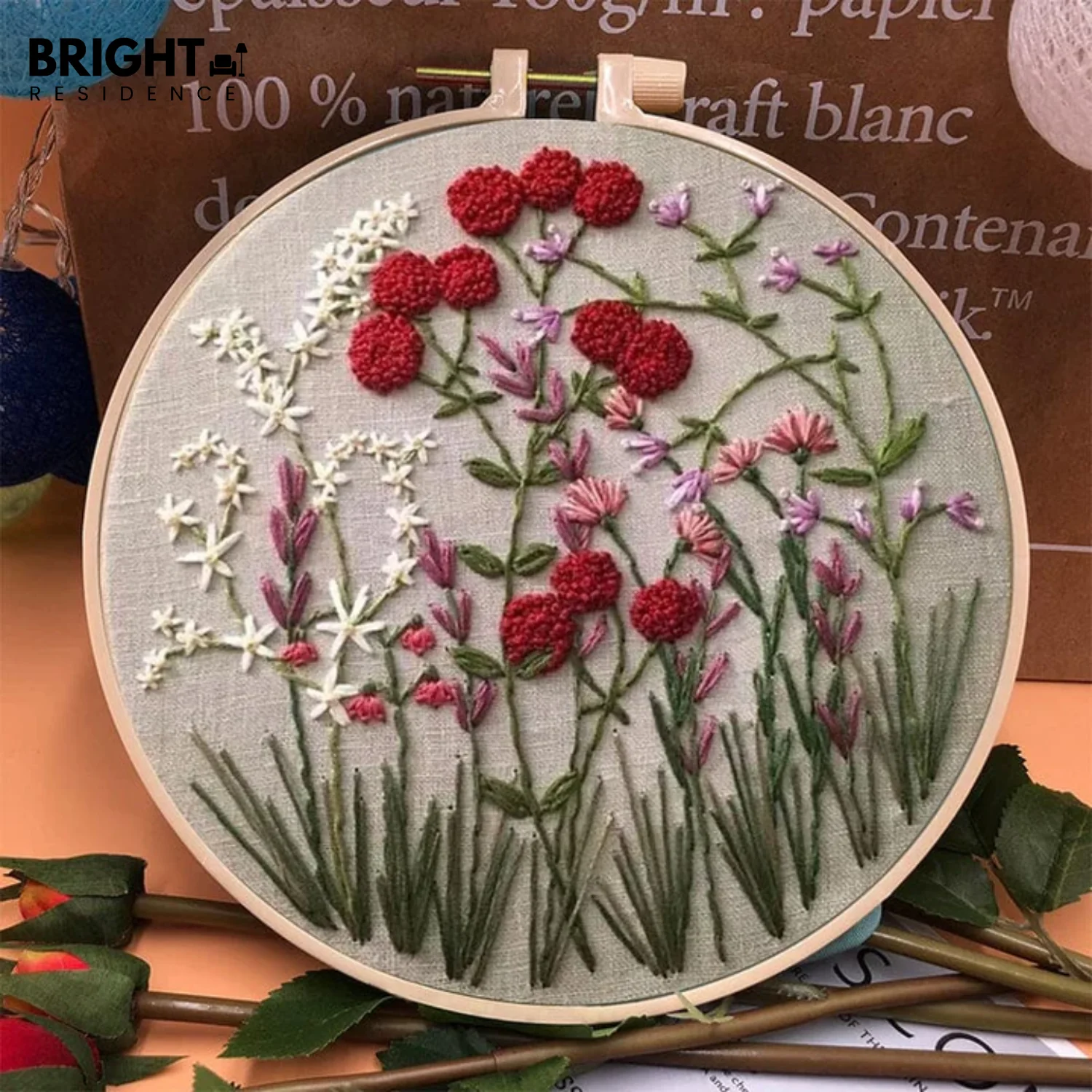1+1 FREE | ThreadBloom – Beautiful Floral Embroidery Kit for Beginners - Image 8