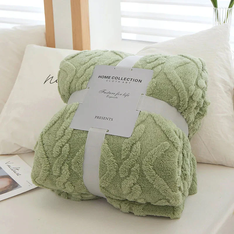 Throw Blanket | Double-Sided Thickened | Reversible Flannel & Lambswool | Plush & Warm - Image 3