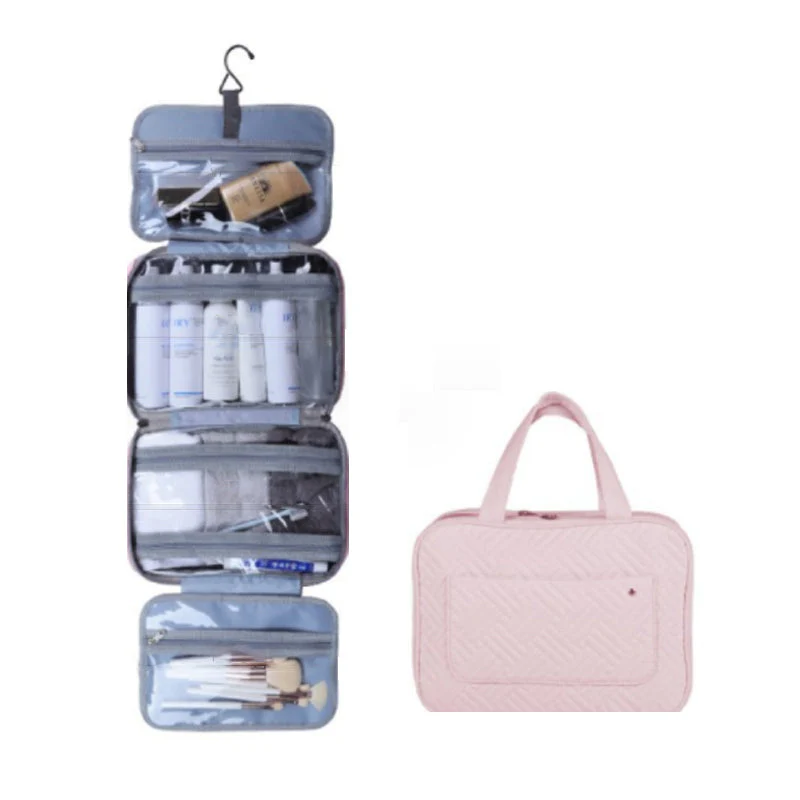 Travel Cosmetic Organizer | Compact & Water-Resistant | 4 Compartments & Rotating Hook - Image 21
