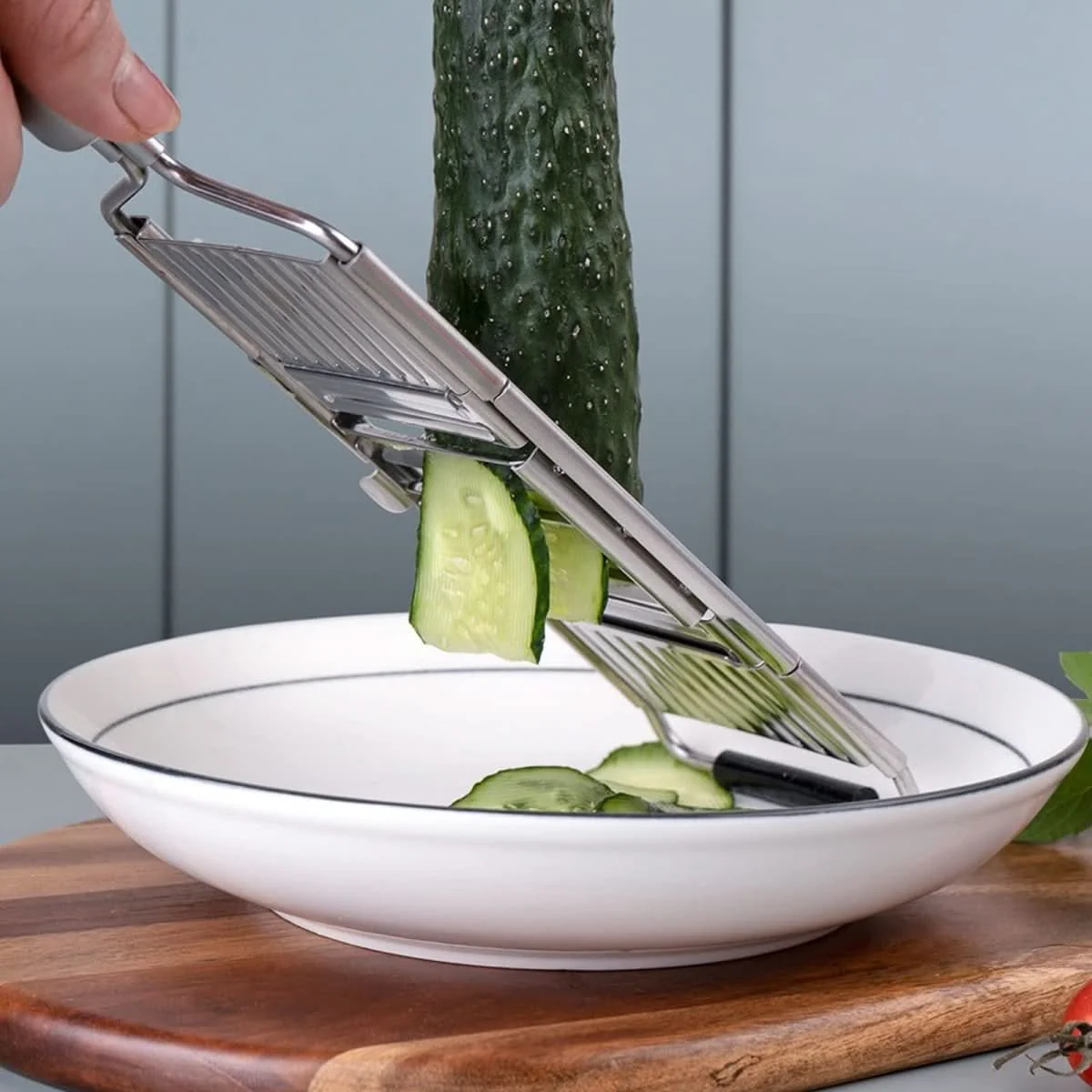 Vegetable Cutter | Versatile Multi-Blade Design | Stainless Steel & Dishwasher Safe | Time-Saving - Image 8
