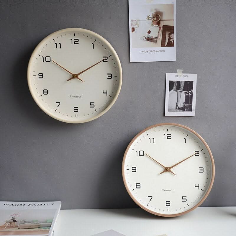 Wall Clock | Scandinavian Minimalist Design | Natural Wood Finish | Silent Quartz Movement - Image 3