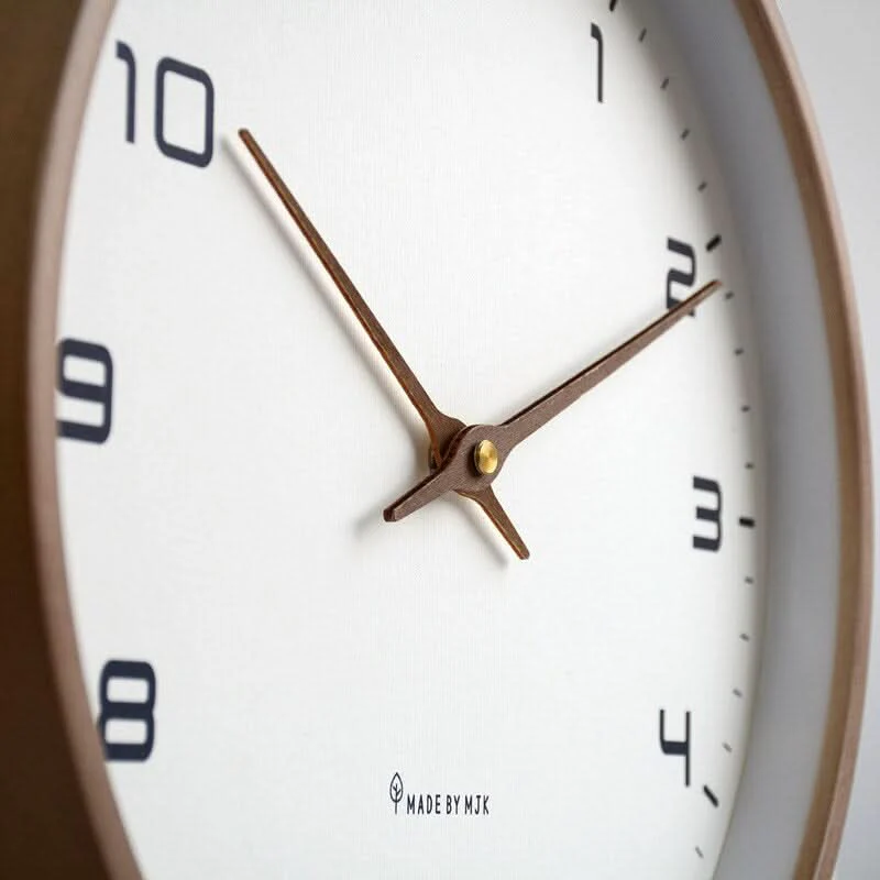 Wall Clock | Scandinavian Minimalist Design | Natural Wood Finish | Silent Quartz Movement - Image 5