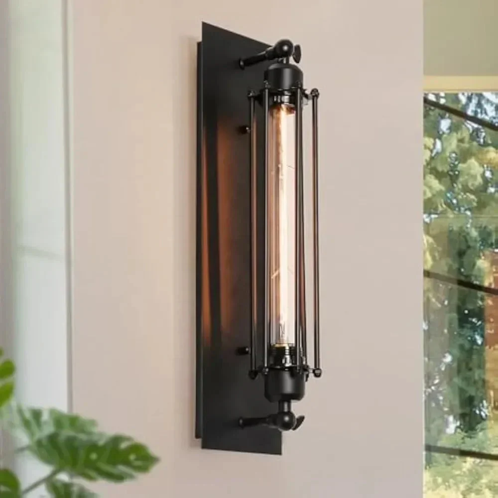 Wall Lamp | Vintage Edison Design | Iron & Glass | E27 Socket