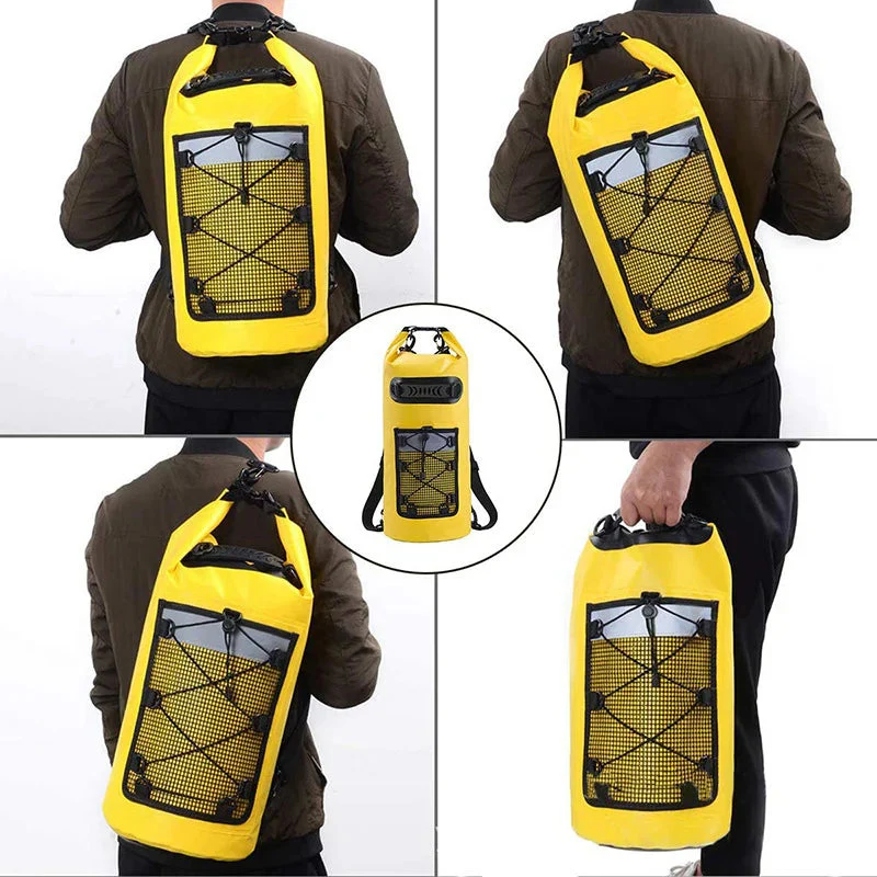 Waterproof Dry Bag | Rolltop & Padded Straps | Durable Design | Kayaking, Beach & Hiking