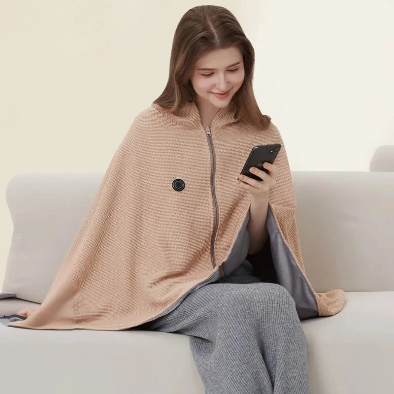 Wearable Heated Blanket | USB Powered & 3 Heat Levels | Soft Fabric & Machine Washable - Image 2