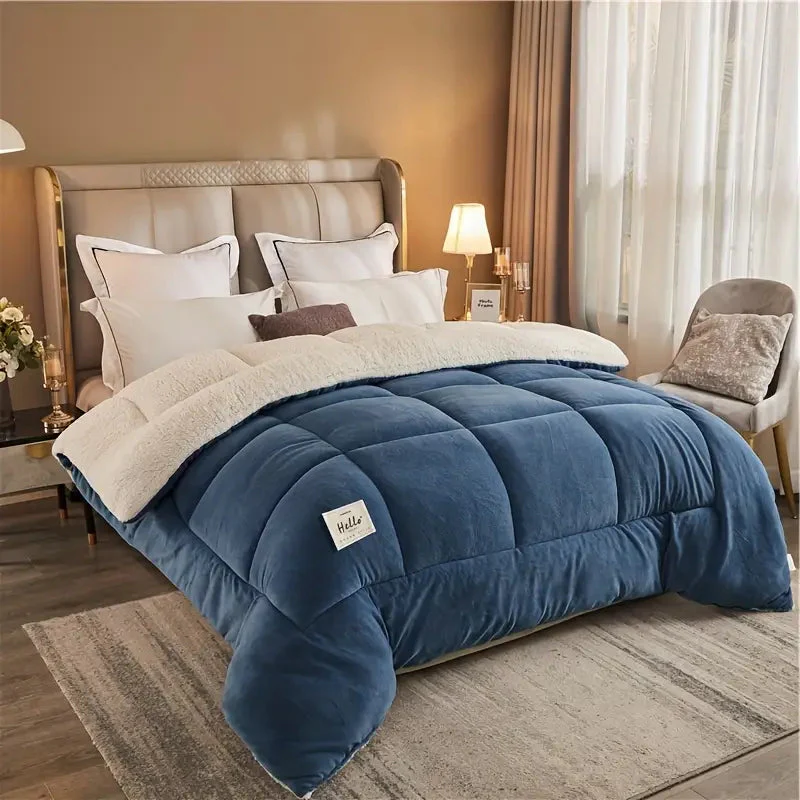 Winter Duvet | 3-Layer Quilted | Checkered Design - Image 2