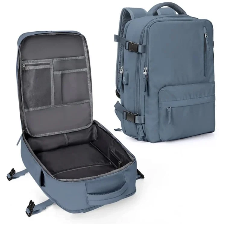 Women's Travel Backpack | 35L Capacity | Water-Resistant Nylon | Anti-Theft Pocket & Shoe/Wet Compartment - Image 11