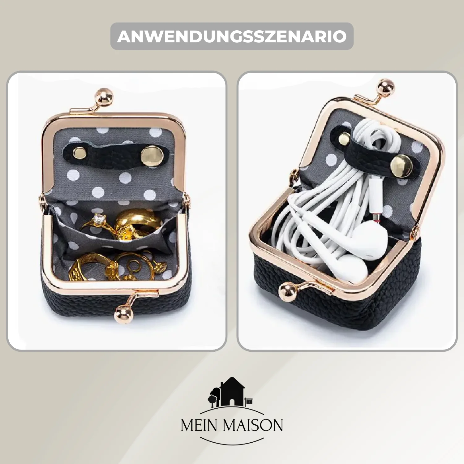 Women's Travel Jewelry Box | Leather Hard-Shell Mini | Padded Interior & Compartments - Image 7