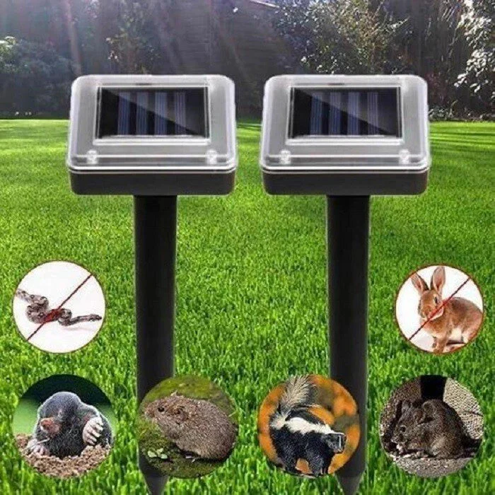 Yard Animal Repeller | Solar Ultrasonic | For Mice, Moles & Snakes | Weatherproof & 161 sq ft - Image 2
