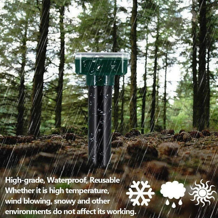 Yard Animal Repeller | Solar Ultrasonic | For Mice, Moles & Snakes | Weatherproof & 161 sq ft - Image 3