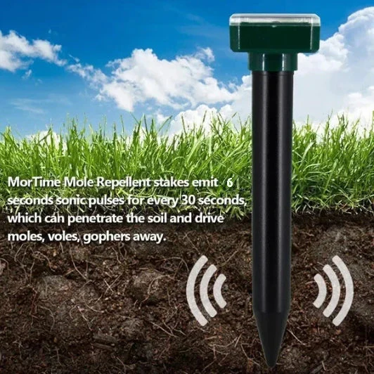Yard Animal Repeller | Solar Ultrasonic | For Mice, Moles & Snakes | Weatherproof & 161 sq ft - Image 8